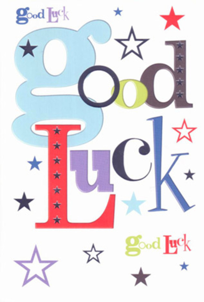 In Hampton, where community spirit and quiet optimism flourish, this vibrant good luck card stands as a visual celebration-loud with lively fonts, warm in its colour story, and punctuated by dazzling star motifs. Every character of 'Good Luck' emerges with distinct personality: the wide, pastel blue 'g' brims with hope like a spring sky, while slimmer, midnight fonts and exuberant reds spark instant joy. Coloured stars-navy, lilac, lemony lime-spangle the white canvas, each brushstroke suggesting loved ones cheering from familiar streets or sharing a quiet hope on a riverside walk. The generous use of white space lets the design breathe, much like the open lawns of Royal Bushy Park, creating a modern display that instantly uplifts. More than just a card, it becomes a keepsake-a talisman that brims with friendly energy and genuine belief, embodying the neighbourly support that carries Hampton residents through new beginnings. Every tactile detail hints at the quality craftsmanship found in the floristry and heartfelt tokens the town is known for.